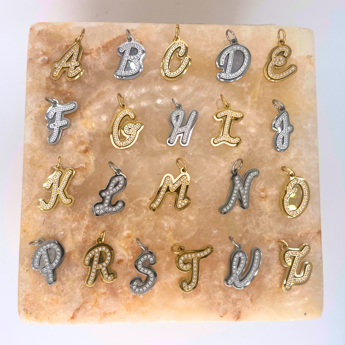 Charmed Letters CHARMED || CZ Cursive Letter– A R M E D