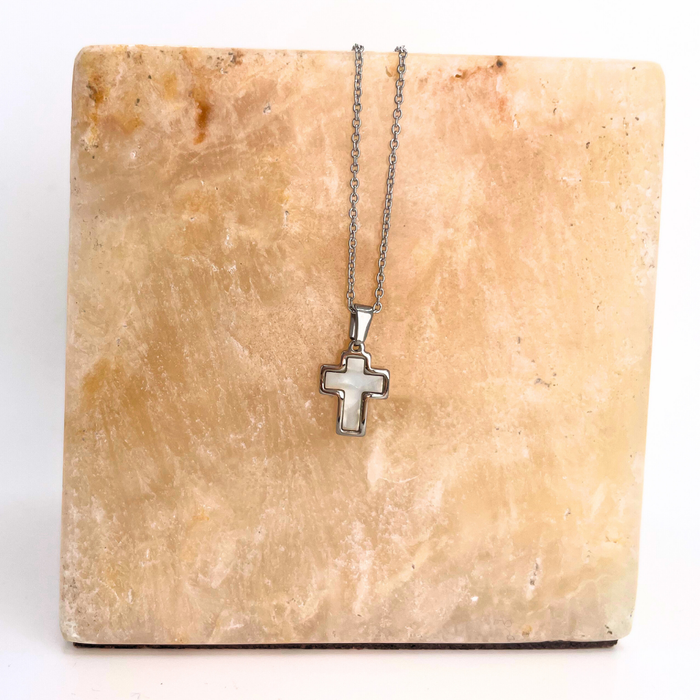 CHARMED || Mother of Pearl Cross