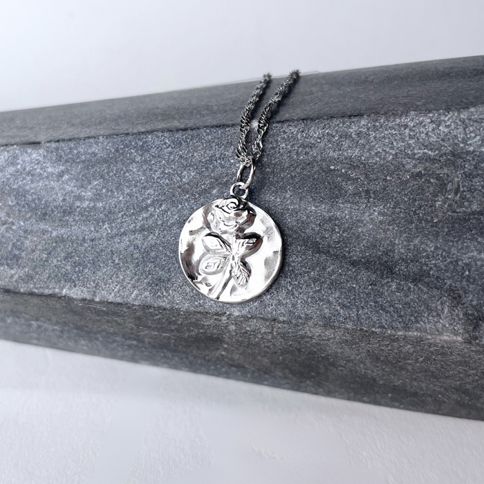 CHARMED || Silver Rose Coin