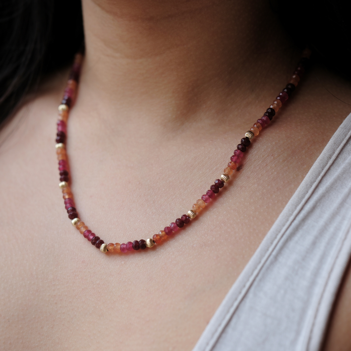 FINEBEADS || Crimson Necklace