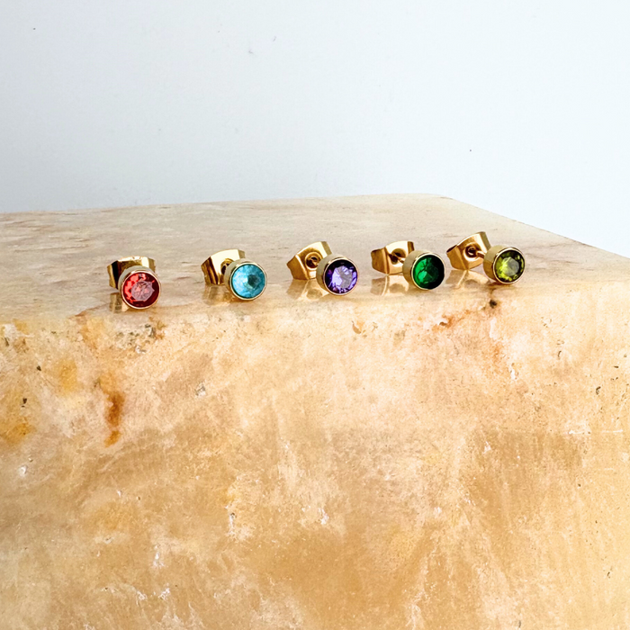 EARRINGS || Birthstone Stud