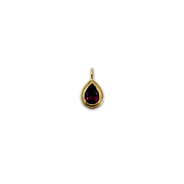 C0043 || Garnet Teardrop