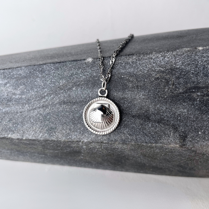 CHARMED || Silver Shell Coin