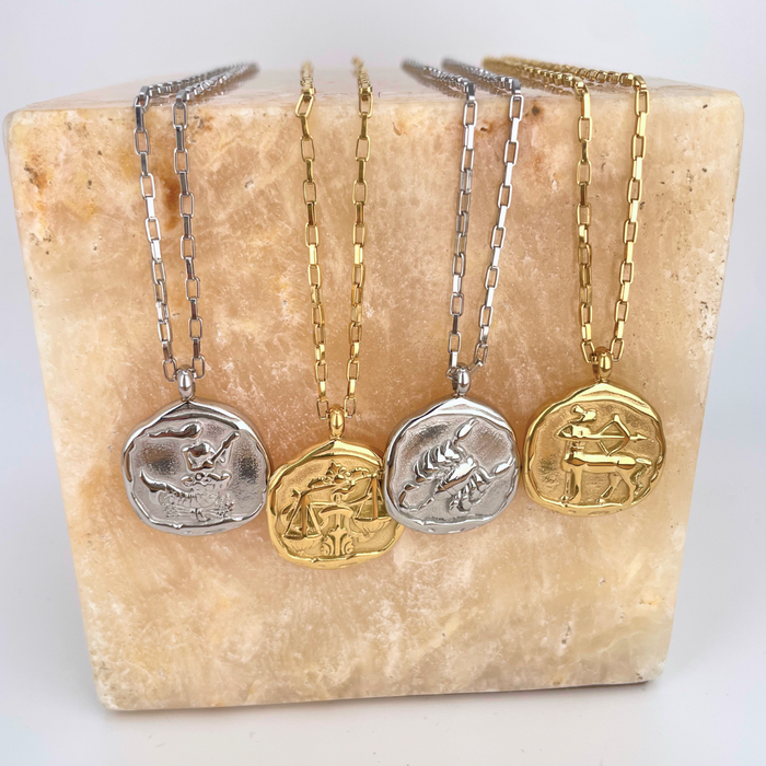 NECKLACES || Zodiac Coin + Paperclip