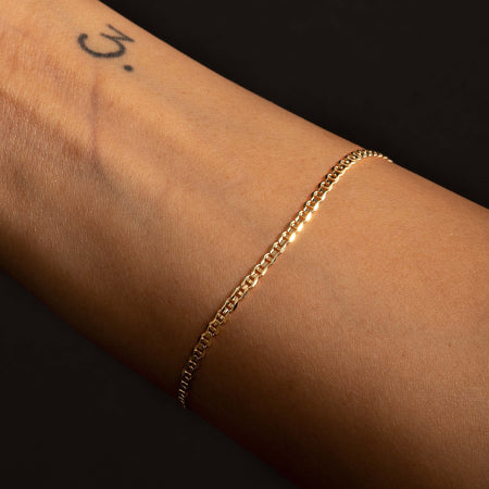 10K Gold Marine Link Bracelet