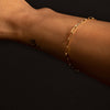 10K Gold Paperclip Chain Bracelet